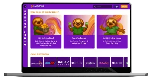 Party Spin Casino for Windows & Mac